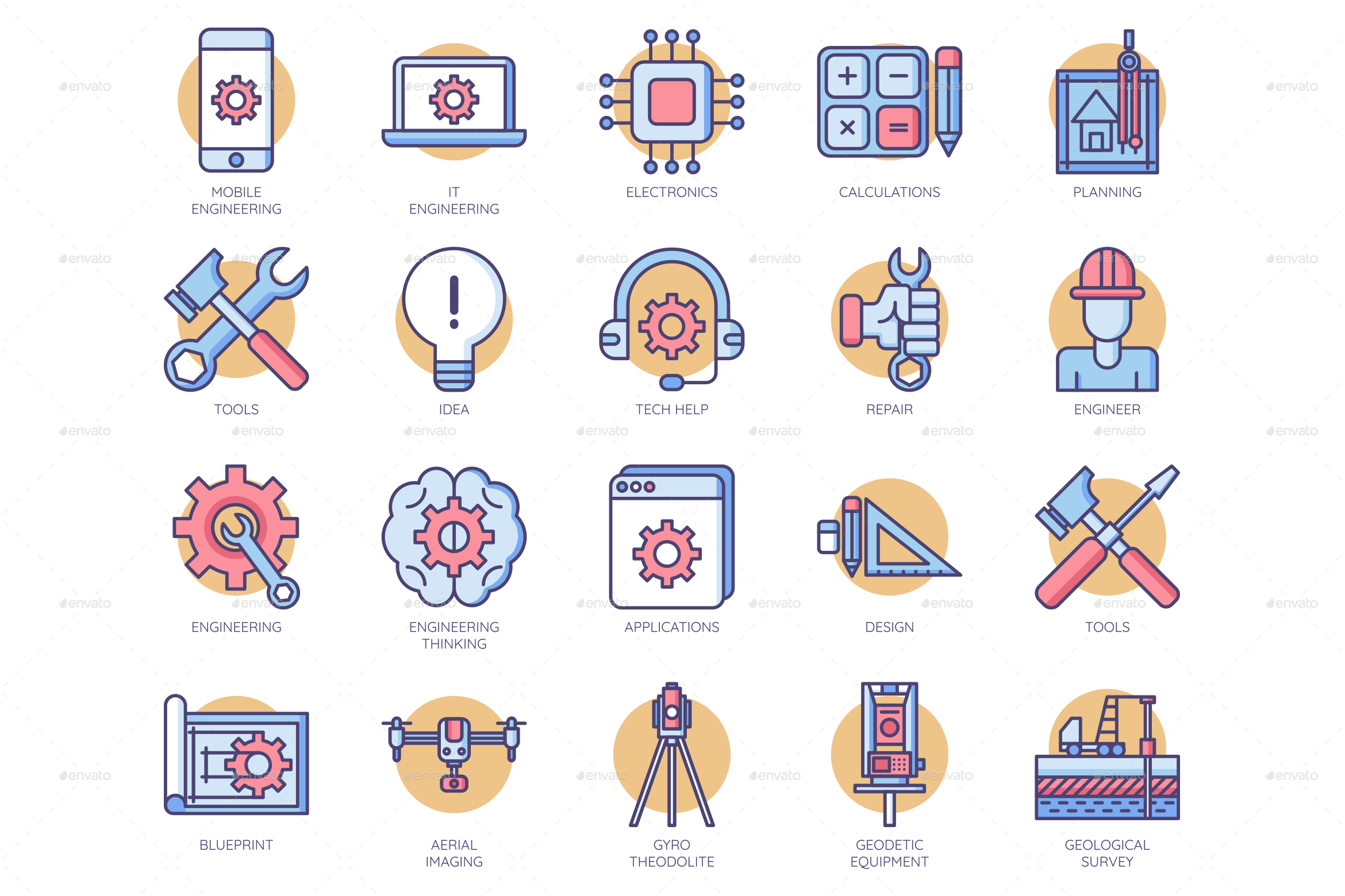 Engineering Icons, Icons GraphicRiver